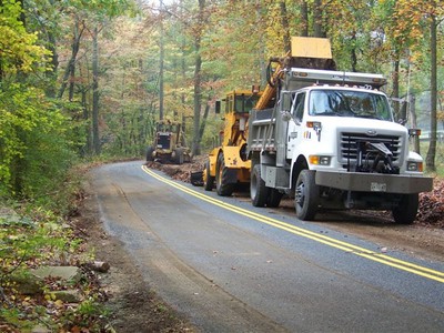 Shoulder pulling in Harford County.