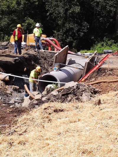 storm drain installation