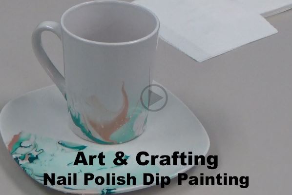 Nail Polish Dip Painting video link