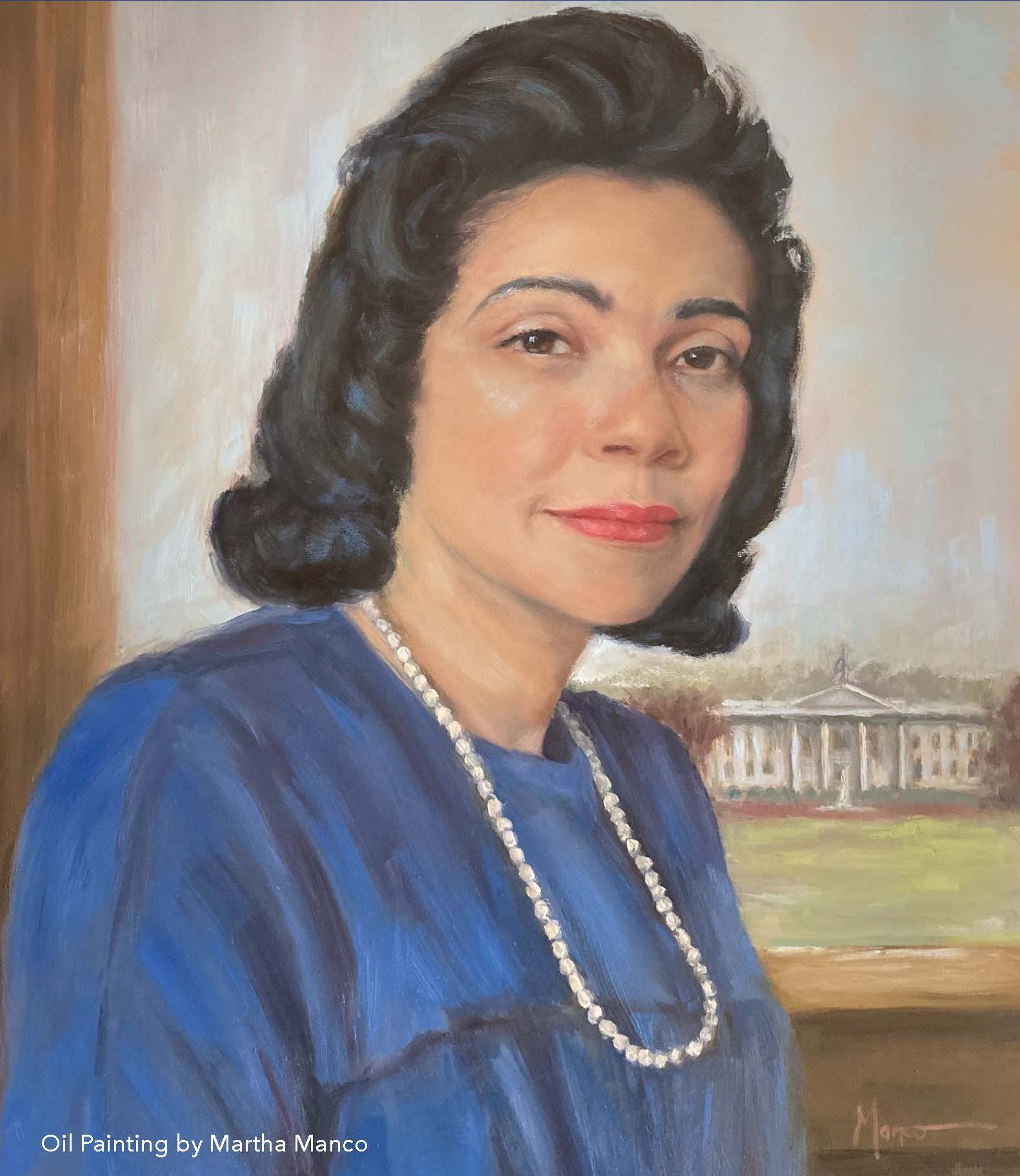 Coretta Scott King Oil Painting Picture