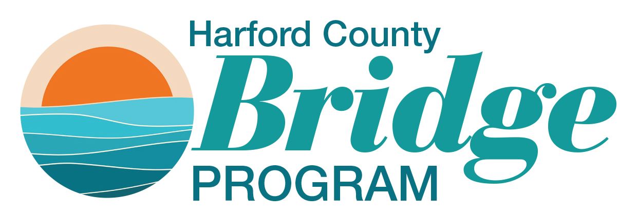 Bridge Program logo (Word Bridge with orange blue and green circle)
