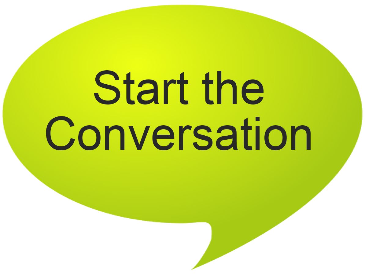 Start the Conversation Speech Bubble button