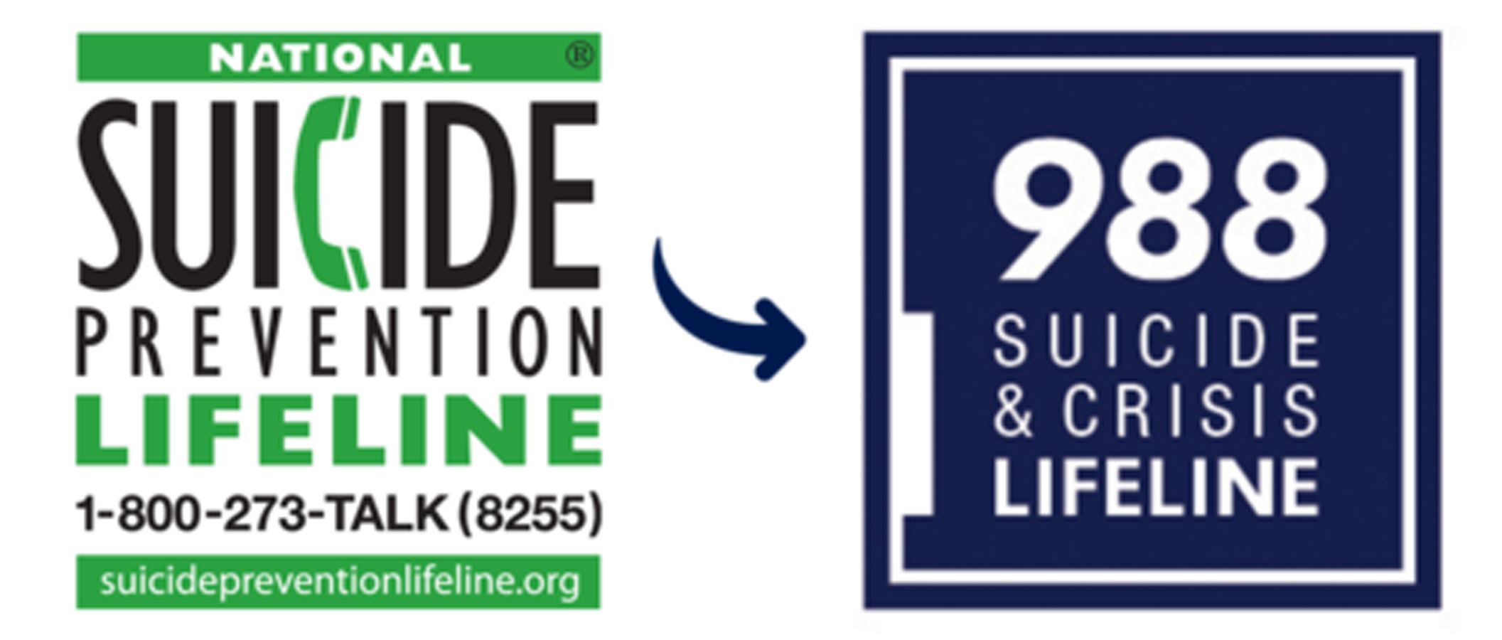 Suicide Hotline numbers - 988 or 1-800-273-TALK(8255)