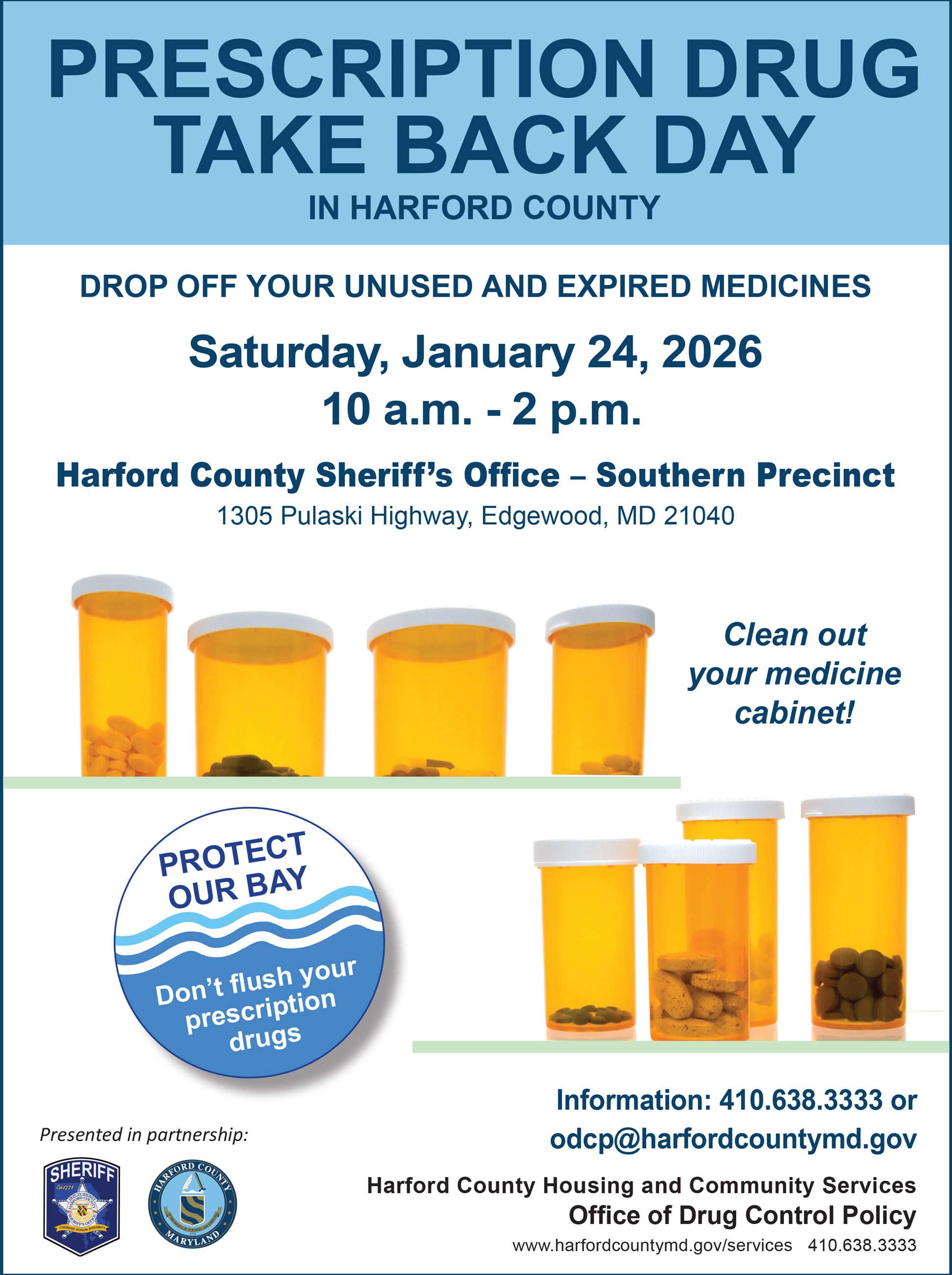 Prescription Drug Take back day Flyer