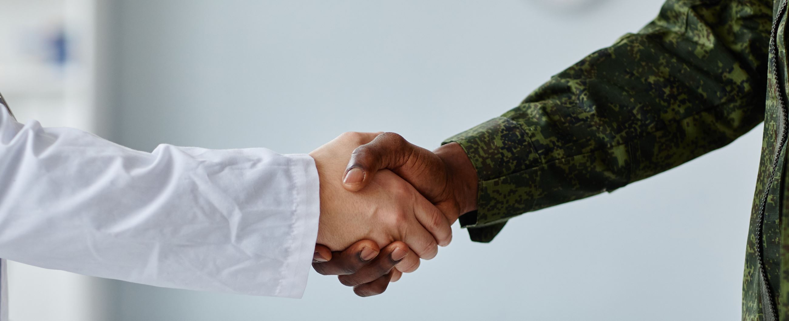 army civilian handshake