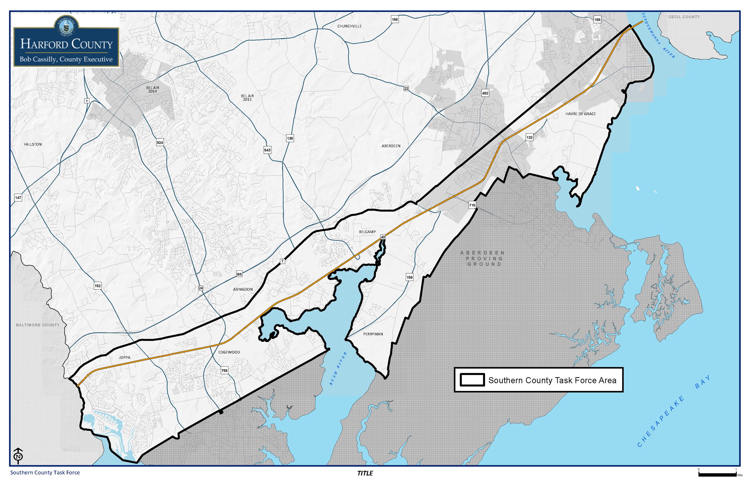 Southern County Taskforce Map