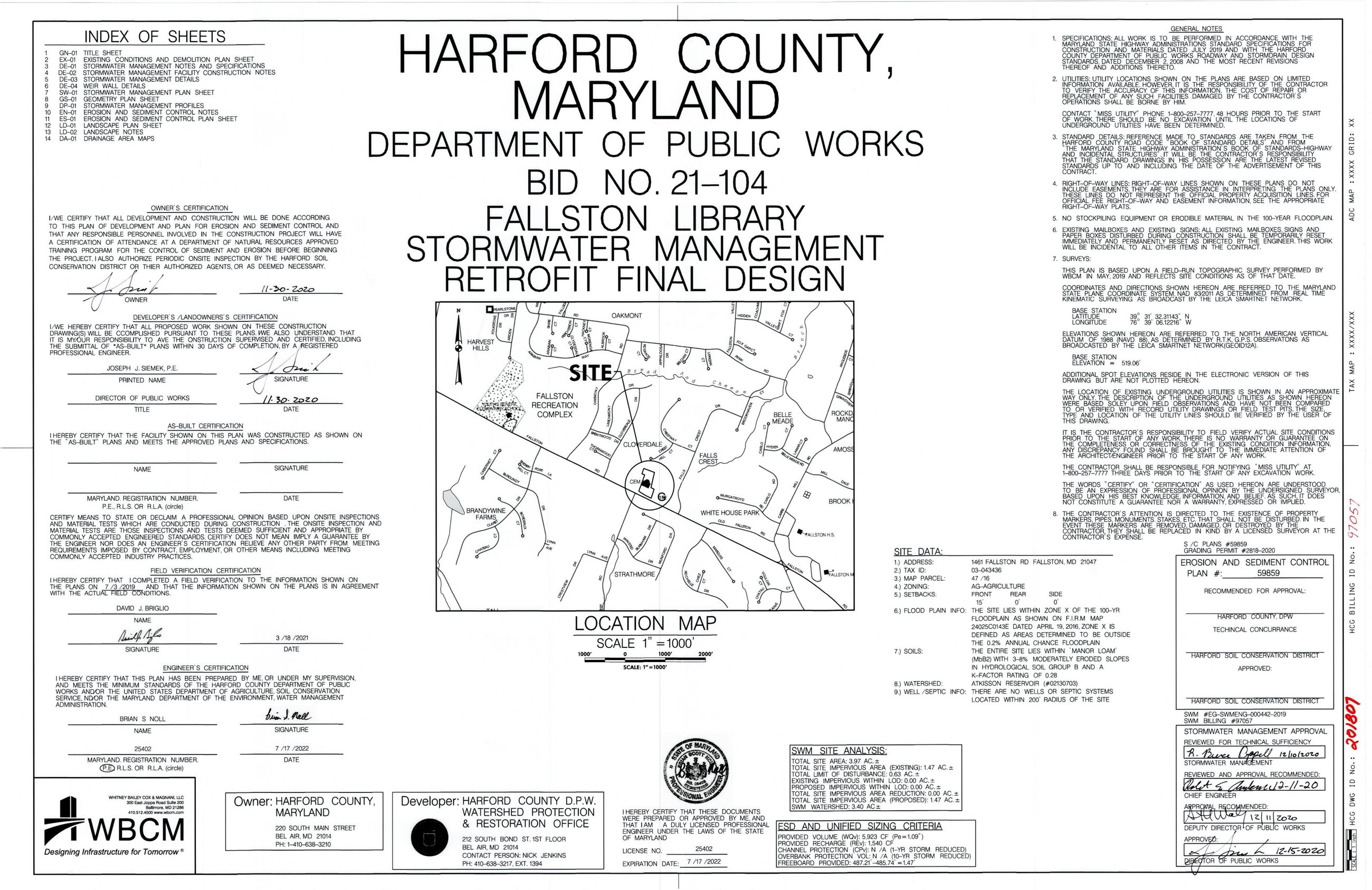 Fallston Library Plans Opens in new window