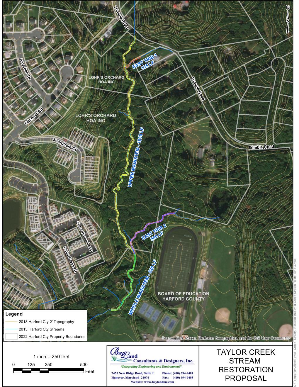 Taylor Creek Stream Map Opens in new window