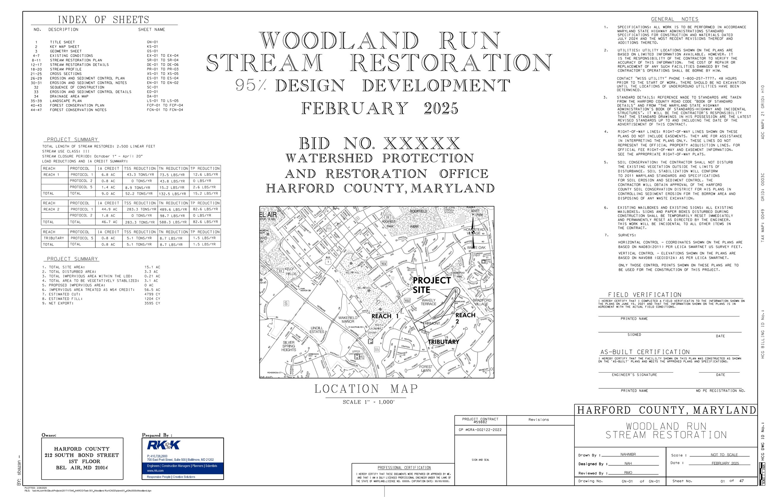 Pages from Woodland Stream Restoration 95 Plans